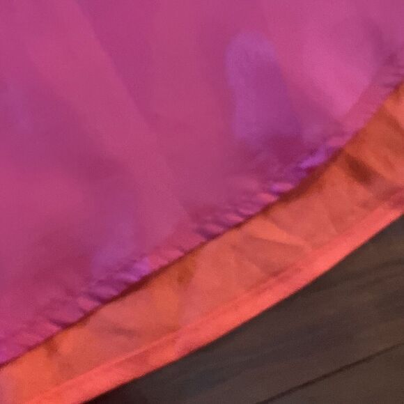 NWOT Positive Attitude Linen Blend Maxi Dress A Line 10P V Neck Red Orange - Picture 6 of 13